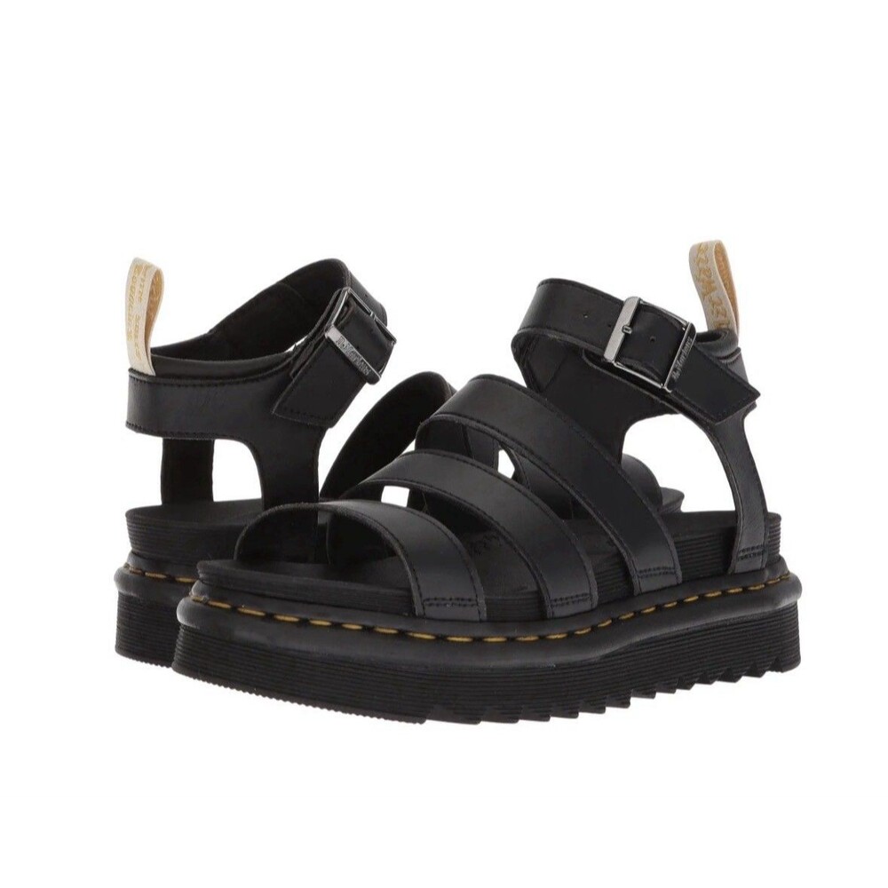 Doc Martens Blaire Vegan Leather Felix Gladiator Sandals Black Women’s Size 7